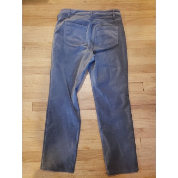 Soft Surroundings Velour Jeans Women M Gray Stretch Cotton Blend Sz 6P 30x35.5 - Picture 6 of 9